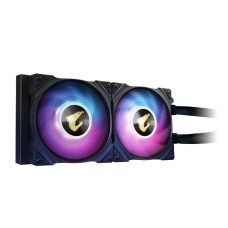 Gigabyte AORUS WATERFORCE 240 AIO Liquid CPU Cooler with ARGB Lighting Display & Dual 120mm ARGB Fans